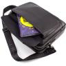 Каркасная кожаная сумка с ручкой и ремнем на плечо H.T. Leather (10552) - 5