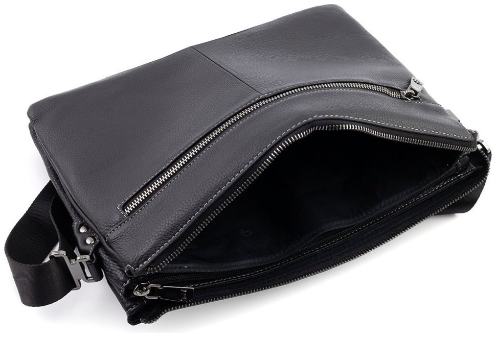 Мужская кожаная сумка формата А4 с множеством внутренних отделений H.T Leather 107927 modnotak фото №9