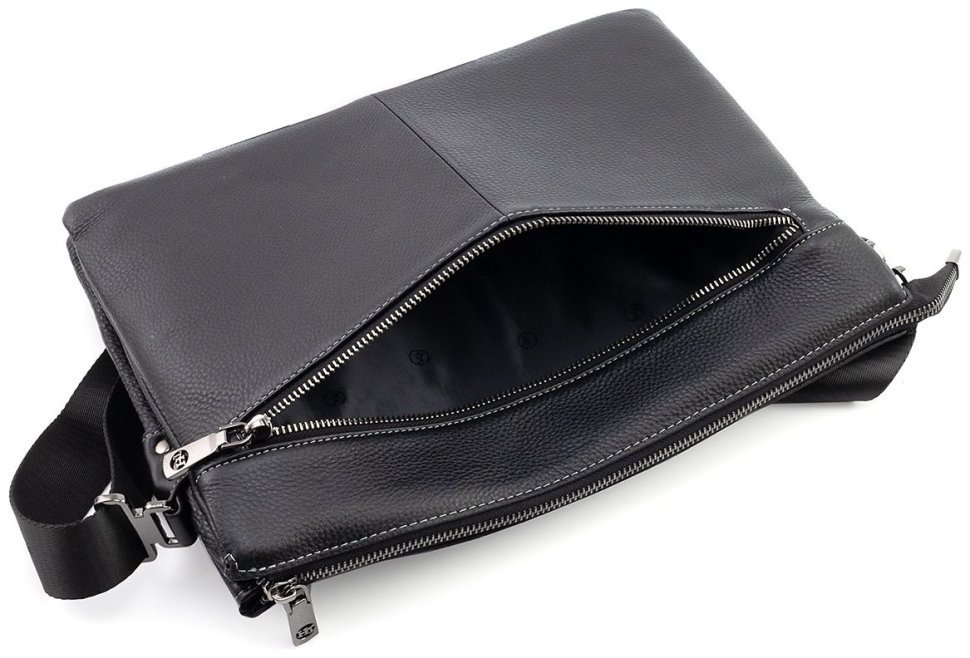 Мужская кожаная сумка формата А4 с множеством внутренних отделений H.T Leather 107927 modnotak фото №10