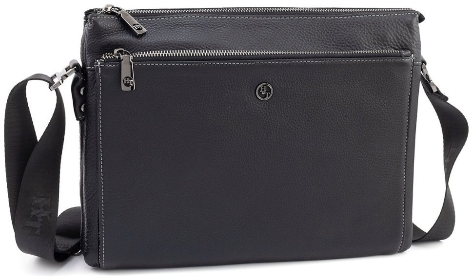 Мужская кожаная сумка формата А4 с множеством внутренних отделений H.T Leather 107927 modnotak фото №1