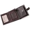 Кожаный вертикальный кошелек на кнопке KARYA (0957-39) - 7