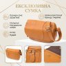 Женская сумка из натуральной фактурной кожи через плечо Vintage 98127 рыжего цвета modnotak фото - 13