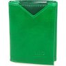 Зелений жіночий гаманець потрійного складання зі шкірозамінника MD Leather (21520) - 1