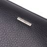 Повседневный клатч из фактурной кожи черного цвета со съемным блоком для карт Tony Perotti 108527 modnotak фото - 5