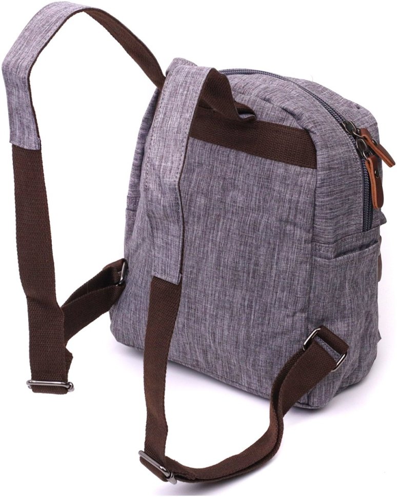 Мужской рюкзак среднего размера из серого текстиля Vintage 2422240