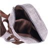 Чоловічий рюкзак середнього розміру із сірого текстилю Vintage 2422240 - 4
