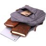 Чоловічий рюкзак середнього розміру із сірого текстилю Vintage 2422240 - 6