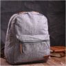 Мужской рюкзак среднего размера из серого текстиля Vintage 2422240 - 7