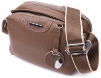 Удобная женская сумка из кожи с двумя отделениями Vintage 2422596 Коричневый