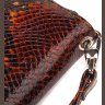 Різнобарвний жіночий гаманець великого розміру з натуральної фактурної шкіри з принтом під змію CANPELLINI (2421618) - 3