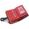 Чорний жіночий гаманець з натуральної шкіри у різнобарвний горошок Visconti 68827 - 6