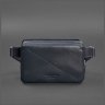 Шкіряна поясна сумка жіноча темно-синього кольору BlankNote Dropbag Mini 78827 - 10
