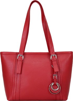 Красная женская сумка из натуральной кожи с длинными ручками Issa Hara Ирена-05 (27001)