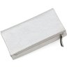 Сріблястий гаманець з фактурної шкіри на кнопці Tony Bellucci (12438) - 5