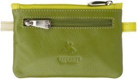Зелена ключниця з високоякісної натуральної шкіри на блискавці Visconti Cora 69227