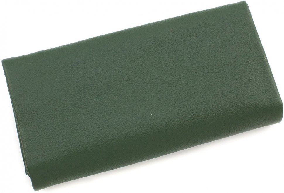 Темно-зеленый горизонтальный женский кошелек из натуральной кожи ST Leather (15347)