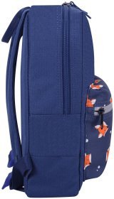 Повседневный рюкзак для девочки подростка синего цвета с принтом лисички Bagland 111428