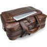 Большая деловая сумка для ноутбука до 16 дюймов из натуральной кожи VINTAGE STYLE (14371) - 4