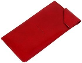 Красный футляр для очков Prestige из натуральной кожи Vip Collection 102528