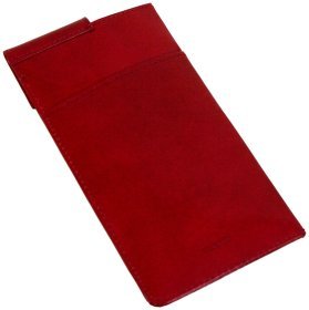 Красный футляр для очков Prestige из натуральной кожи Vip Collection 102528