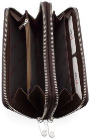 Вместительный кошелек с двумя отделениями на молниях KARYA (1134-015)