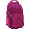 Малиновый школьный рюкзак для девочек из текстиля с рисунком Bagland (52728) - 1