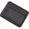 Шкіряне портмоне чорного кольору з блоком для карт Bond Non (10657) УЦІНКА! - 6