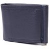 Мужской зажим с монетницей из натуральной кожи синего цвета Tony Perotti 103328 Италия modnotak фото - 2