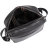 Качественная наплечная мужская сумка черного цвета из качественной кожи Tiding Bag (15806) - 5