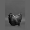 Повседневная кожаная сумка черного цвета с одной лямкой BlankNote Круассан (12745) - 5