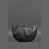 Повседневная кожаная сумка черного цвета с одной лямкой BlankNote Круассан (12745) - 6