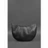 Повседневная кожаная сумка черного цвета с одной лямкой BlankNote Круассан (12745) - 6