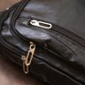 Чорна чоловіча сумка-слінг із шкірзамінника Vintage (20511) - 8