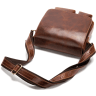 Вертикальна сумка-планшет з вінтажній шкіри коричневого кольору Vintage (20029) - 6
