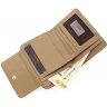 Якісний гаманець бежевого кольору з фактурної шкіри Tony Bellucci (10798) - 5