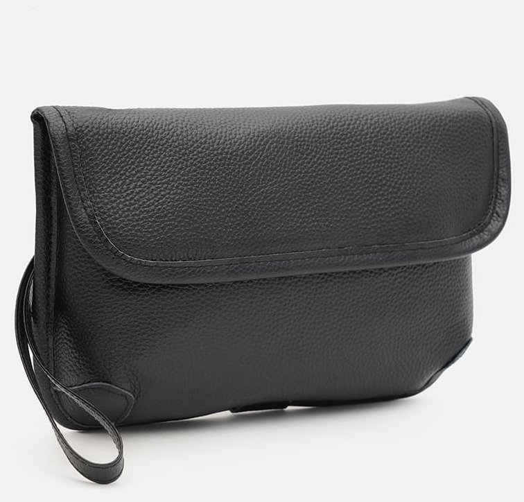 Стильная вместительная женская сумка из натуральной кожи флотар черного цвета Borsa Leather 94628 фото №3 Стильная вместительная женская сумка из натуральной кожи флотар черного цвета Borsa Leather 94628 modnotak фото №3