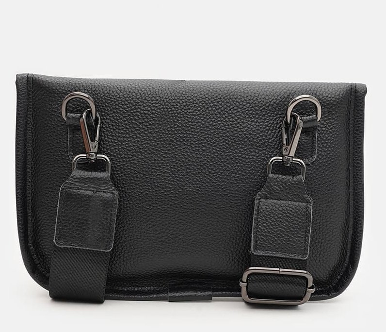 Стильная вместительная женская сумка из натуральной кожи флотар черного цвета Borsa Leather 94628 фото №4 Стильная вместительная женская сумка из натуральной кожи флотар черного цвета Borsa Leather 94628 modnotak фото №4