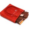 Красная кожаная женская сумка-шоппер из кожи крейзи хорс Shvigel (16348) - 6