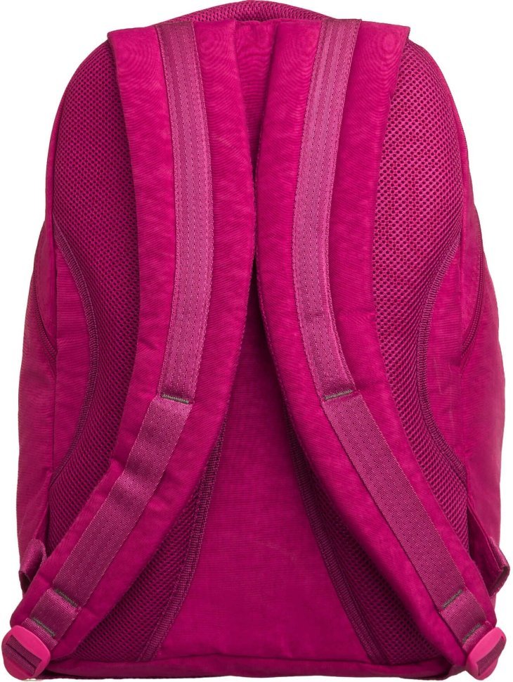 Великий текстильний рюкзак малинового кольору з ортопедичною спинкою Bagland 55728