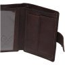 Мужской кожаный кошелек вертикального типа в коричневом цвете Horse Imperial 66228 - 5