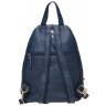 Женский кожаный рюкзак синего цвета с множеством карманов Keizer (19268) - 3