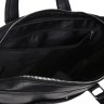 Деловая мужская кожаная сумка черного цвета с ручками Keizer (19228) - 8
