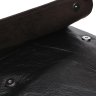 Мужская повседневная сумка среднего размера из натуральной черной кожи с ручками Borsa Leather (21396) - 5