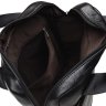 Мужская повседневная сумка среднего размера из натуральной черной кожи с ручками Borsa Leather (21396) - 7