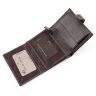 Вертикальный кожаный кошелек с тиснением под крокодила KARYA (0957-57) - 6