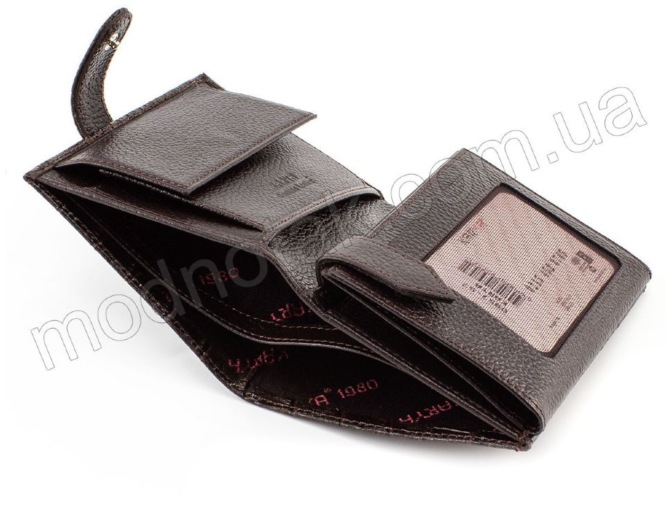 Вертикальний шкіряний гаманець з тисненням під крокодила KARYA (0957-57)
