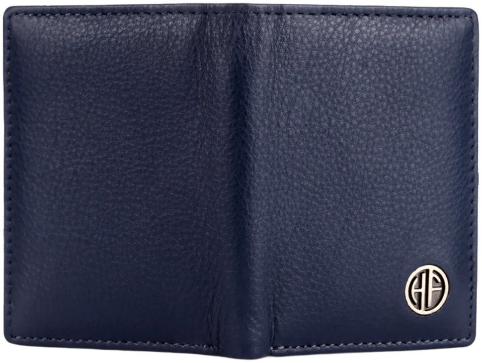 Компактный картхолдер кошелек из фактурной кожи на кнопке Hammonds Flycatcher CC605 синего цвета 108028 фото №4 Компактный картхолдер кошелек из фактурной кожи на кнопке Hammonds Flycatcher CC605 синего цвета 108028 modnotak фото №4