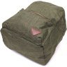 Мужской рюкзак среднего размера из текстиля оливкового цвета Vintage 2422242 - 3
