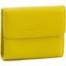 Жовтий жіночий гаманець невеликого розміру з натуральної шкіри Marco Coverna 68628