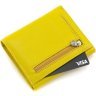 Жовтий жіночий гаманець невеликого розміру з натуральної шкіри Marco Coverna 68628 - 4